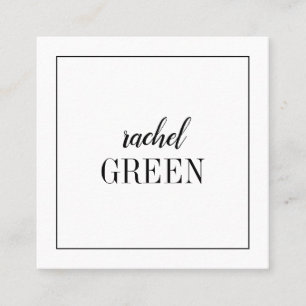 De Visite Carré Carte minimaliste carrée