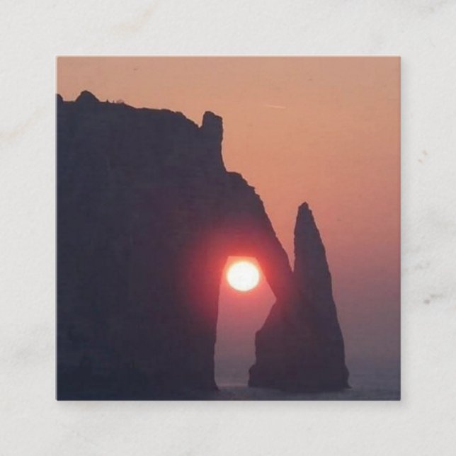 De Visite Carré Carte simple (Devant)