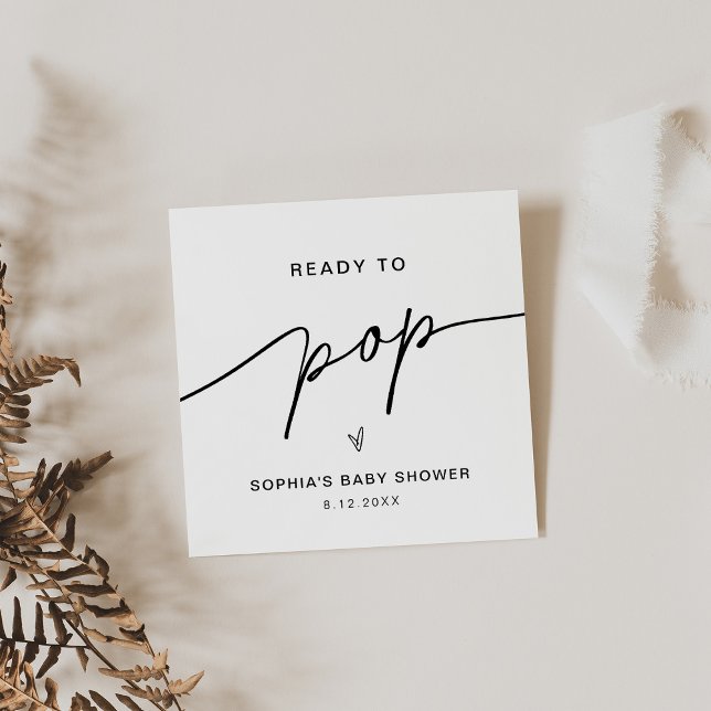 De Visite Carré EVERLEIGH Prêt À Pop Popcorn Carte Favour (Créateur téléchargé)