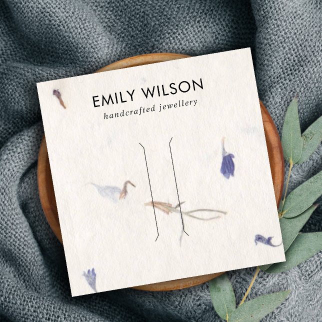 DE VISITE CARRÉ MAUVE PETAL HANDMADE PAPIER HAIR CLIP CARTE D'AFFI (Créateur téléchargé)