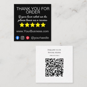 De Visite Carré Merci d'affaires insérer carte moderne