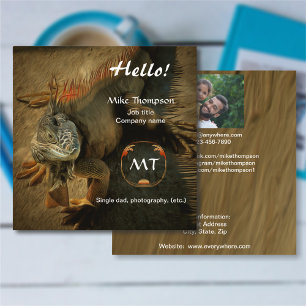 De Visite Carré Pedro la carte d'appel Iguana 0768