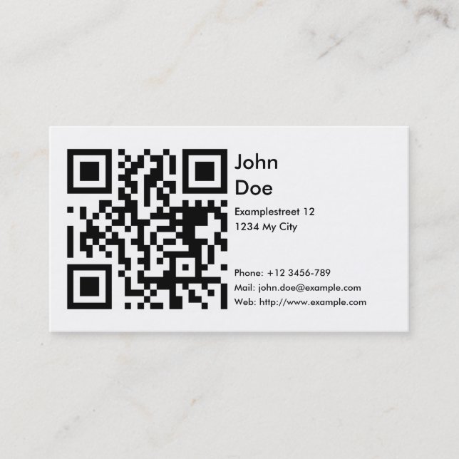 De Visite Carte (adresse, téléphone, email, Web) (Devant)