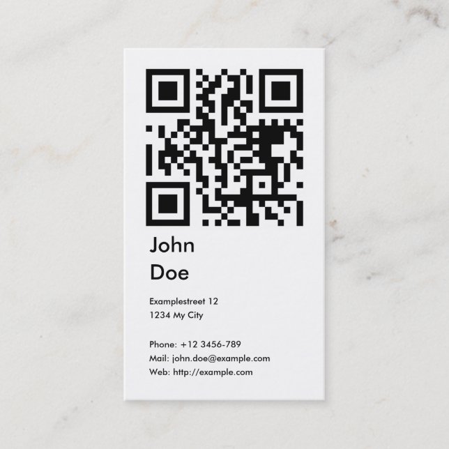 De Visite Carte (adresse, téléphone, email, Web) (Devant)