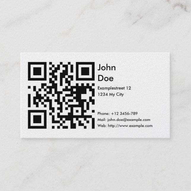 De Visite Carte (adresse, téléphone, email, Web) (Devant)