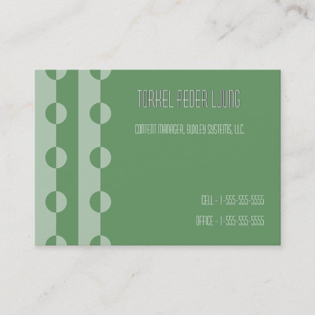 De Visite Carte BizCards Chubby à couleur changeable moderne (Devant)