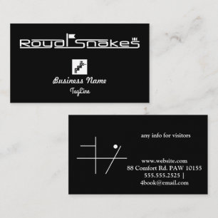 De Visite Carte BlackBusiness Royal Snakes