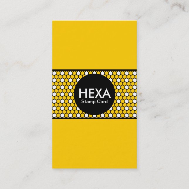 De Visite carte cachet hexa (couleur personnalisable) (Dos)