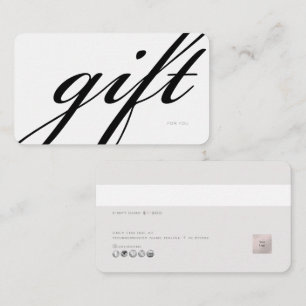 De Visite Carte cadeau électronique DIY minimaliste PixDezin