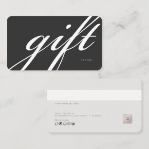 De Visite Carte cadeau électronique DIY minimaliste PixDezin