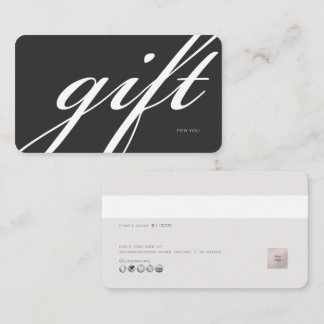 De Visite Carte cadeau électronique DIY minimaliste PixDezin