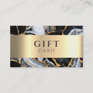 De Visite Carte cadeau Marble Elegant Blanc Faux Or Beauté