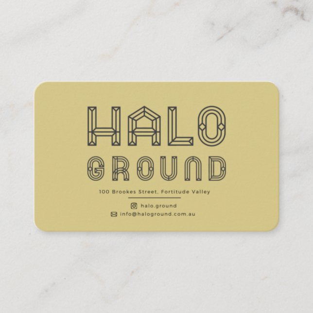 De Visite Carte café Halo Ground (Devant)