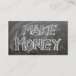 De Visite Carte Chalk Board Style "Make Money"