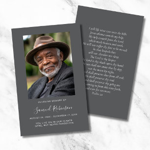 De Visite Carte commémorative Gris Photo Sympathy Funeral