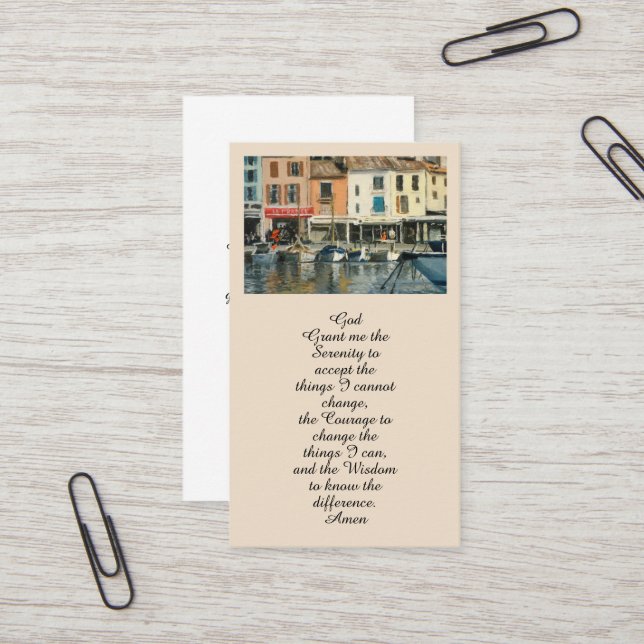 De Visite Carte commémorative In Love Memory (Devant/Arrière en situation)