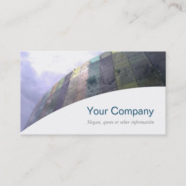 De Visite Carte Cristal Professionnel commercial (Devant)
