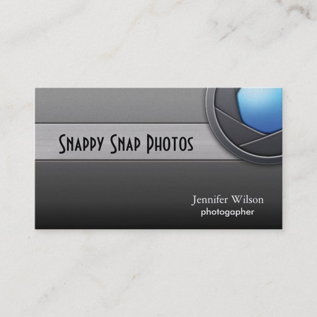 De Visite Carte d'activité photographique (Devant)