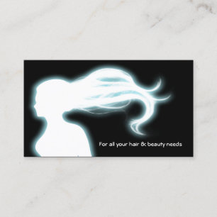 De Visite carte d'affaires aqua Hair Salon