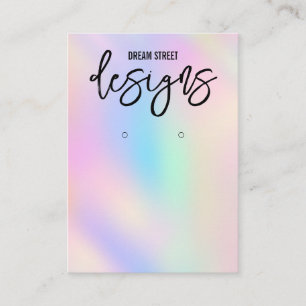 De Visite Carte d'affichage à oreille Holo tendance