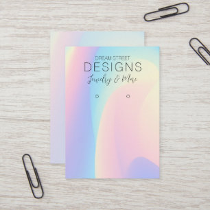 De Visite Carte d'affichage Arc-en-ciel rose