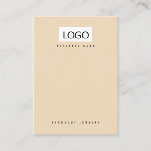 De Visite Carte d'affichage couleur beige rose