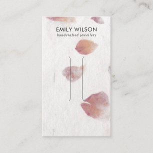 DE VISITE CARTE D'AFFICHAGE DES CHEVEUX EN PAPIER PETAL PETA