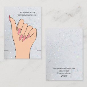 De Visite Carte d'affichage du bracelet Parties scintillant 