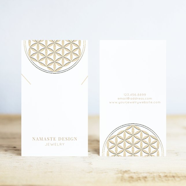 De Visite Carte d'affichage du collier ・ Gold Blume des Lebe (Créateur téléchargé)