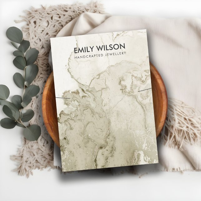 DE VISITE CARTE D'AFFICHAGE EN MARBRE D'ÉCRAN D'OR EN IVOIRE (Créateur téléchargé)