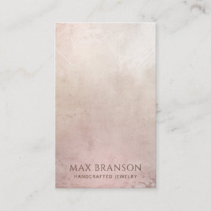 De Visite Carte d'affichage moderne en collier rose Dusty