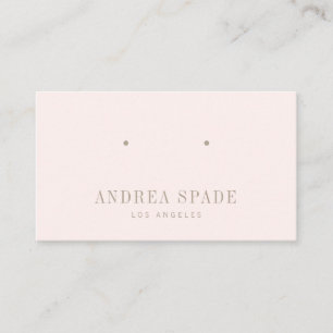 De Visite Carte d'affichage Pastel Pink Classic et Chic Jewe