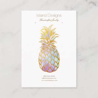 De Visite Carte d'affichage pour bijoux à ananas