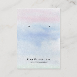 De Visite Carte d'affichage pour bijoux à oreilles ・ Aquarel