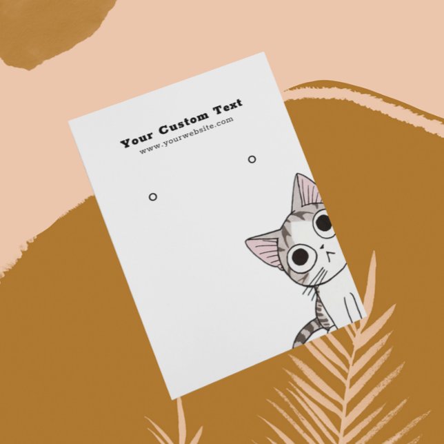 De Visite Carte d'affichage pour bijoux à oreilles ・ Cute Ki (Créateur téléchargé)