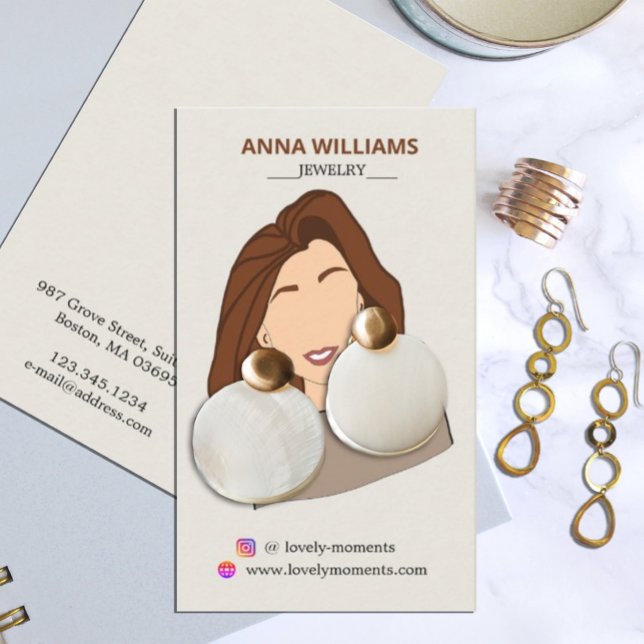 De Visite Carte d'affichage pour fille (Créateur téléchargé)