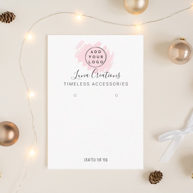 De Visite Carte d'affichage pour les oreilles en rose person (Front Style)