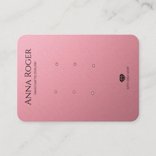 De Visite Carte d'affichage rose rose trois oreilles