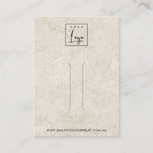 DE VISITE CARTE D'AFFICHAGE RUSTIQUE HORS-BLANC STUCCO