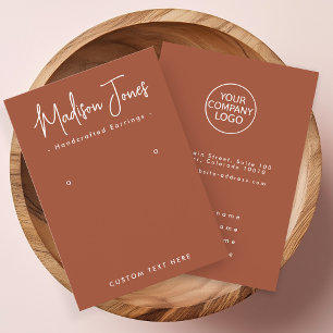 De Visite Carte d'affichage simple Calligraphie en terre cui