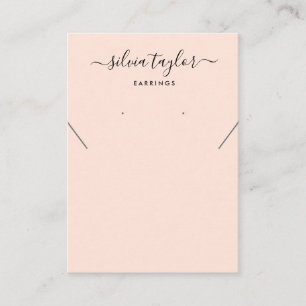 De Visite Carte d'affichage simple et minimaliste du collier