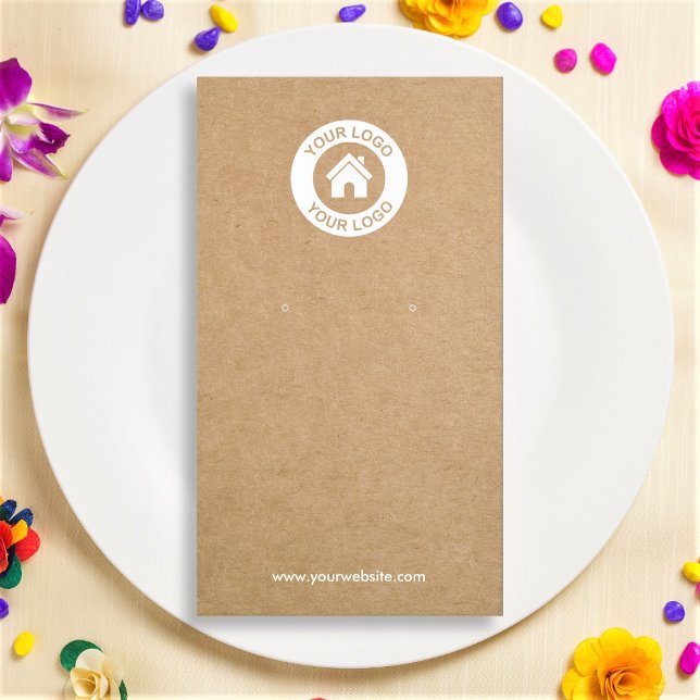 De Visite Carte d'affichage simple et moderne Kraft (Créateur téléchargé)