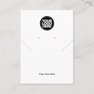 De Visite Carte d'affichage simple Logo Chaîne blanche Bouc