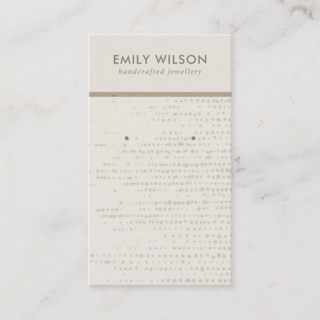 DE VISITE CARTE D'AFFICHAGE SUBTLE EGG WHITE STUD EARRING (Devant)