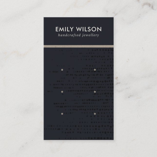 DE VISITE CARTE D'AFFICHAGE URBAN BLACK KRAFT DOTS 3 STUD EA (Devant)