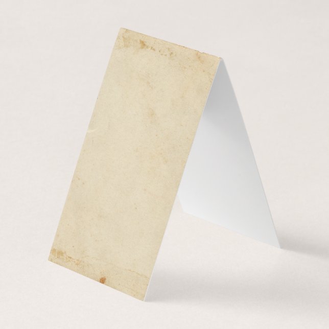 De Visite Carte d'affichage Vintage Chic Tented (Devant)