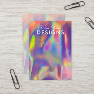 De Visite Carte d'affichage violet rouge Faux Holo