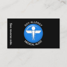 Carte d'alerte Médicale SOY Allergy