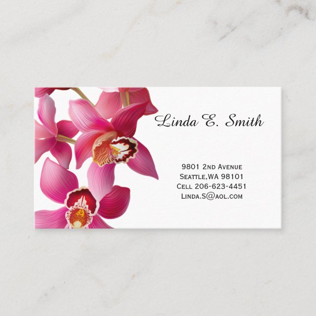 De Visite Carte d'appel classique (Devant)