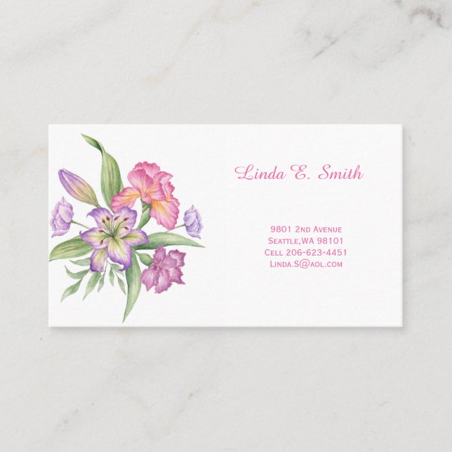 De Visite Carte d'appel classique (Devant)